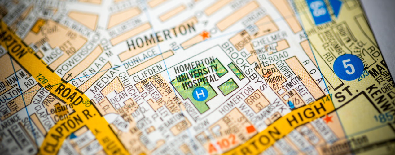 Homerton University Hospital on map