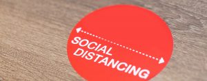 Social distancing label