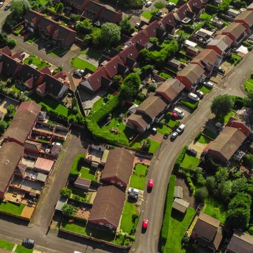 LLCR Aerial view of housing
