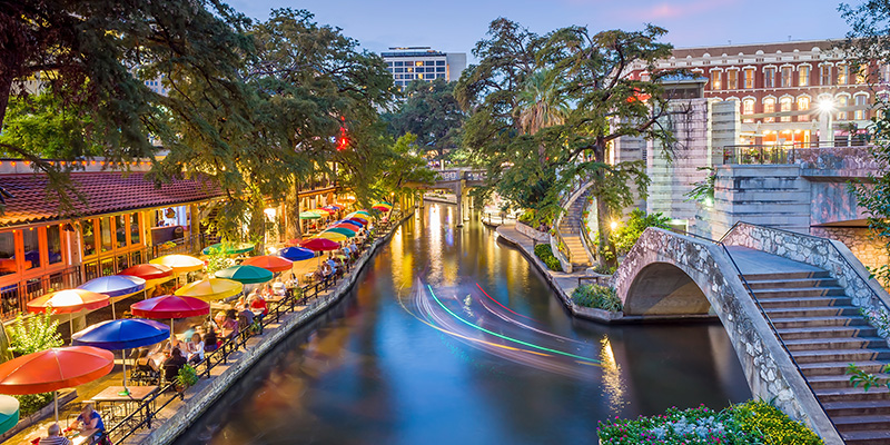 restaurant by a river