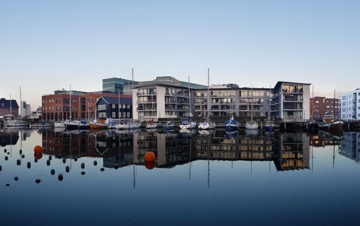 research connect port view with buildings representing the ascent of ai in modern research