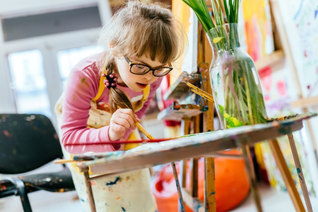 idox_directory_connect_send_loca_offer idox directory connect girl down syndrome art school painting creative learning inclusion